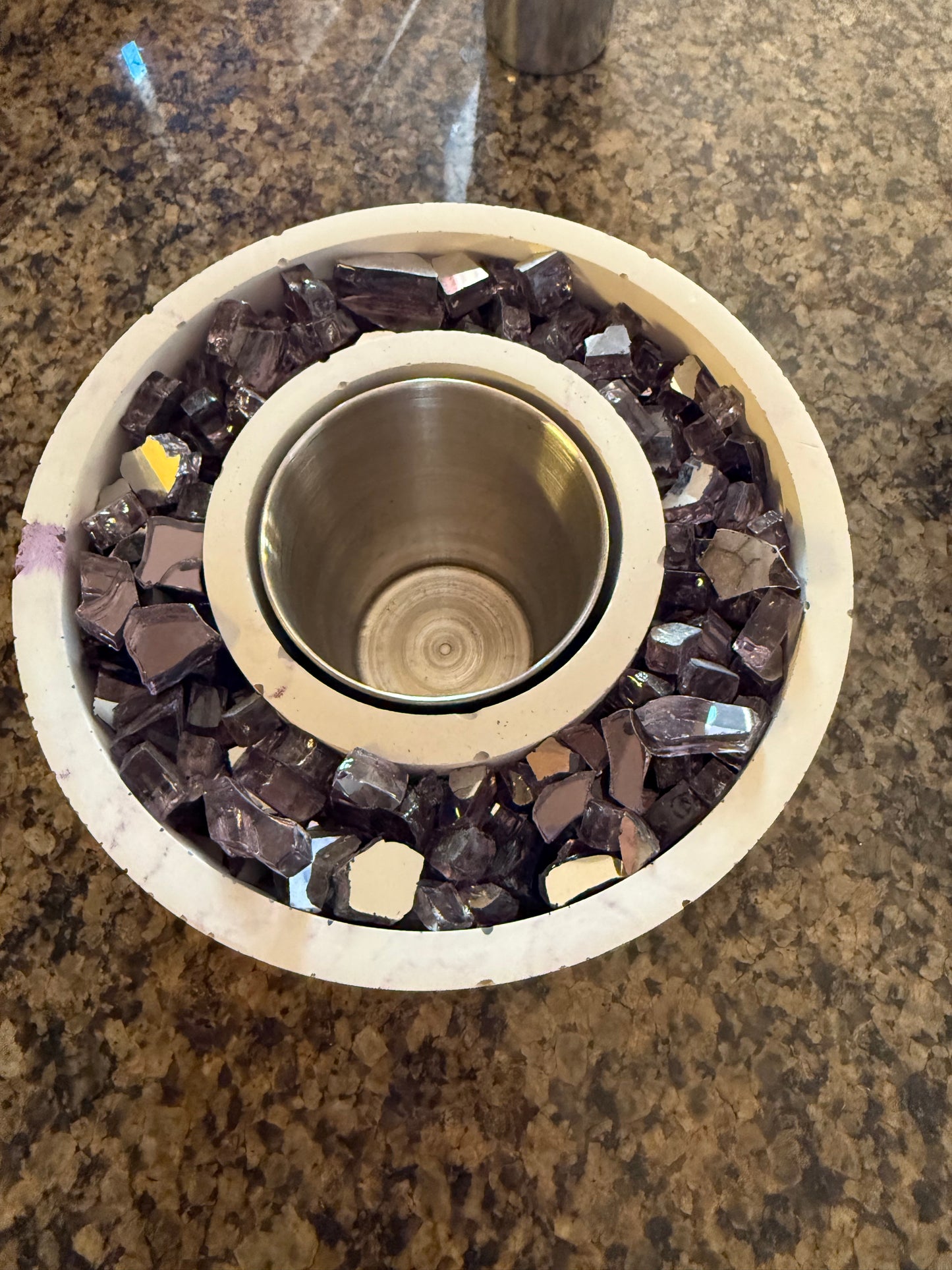 Cement Table Top Firepit