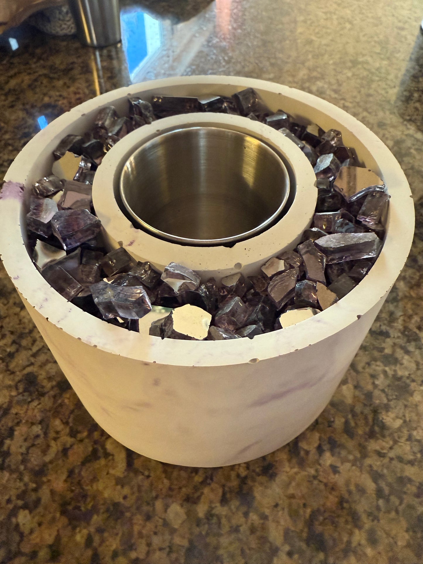 Cement Table Top Firepit