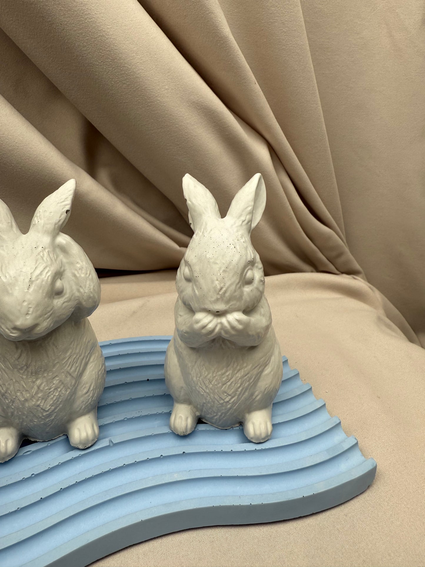 3 Wise Concrete Bunnies