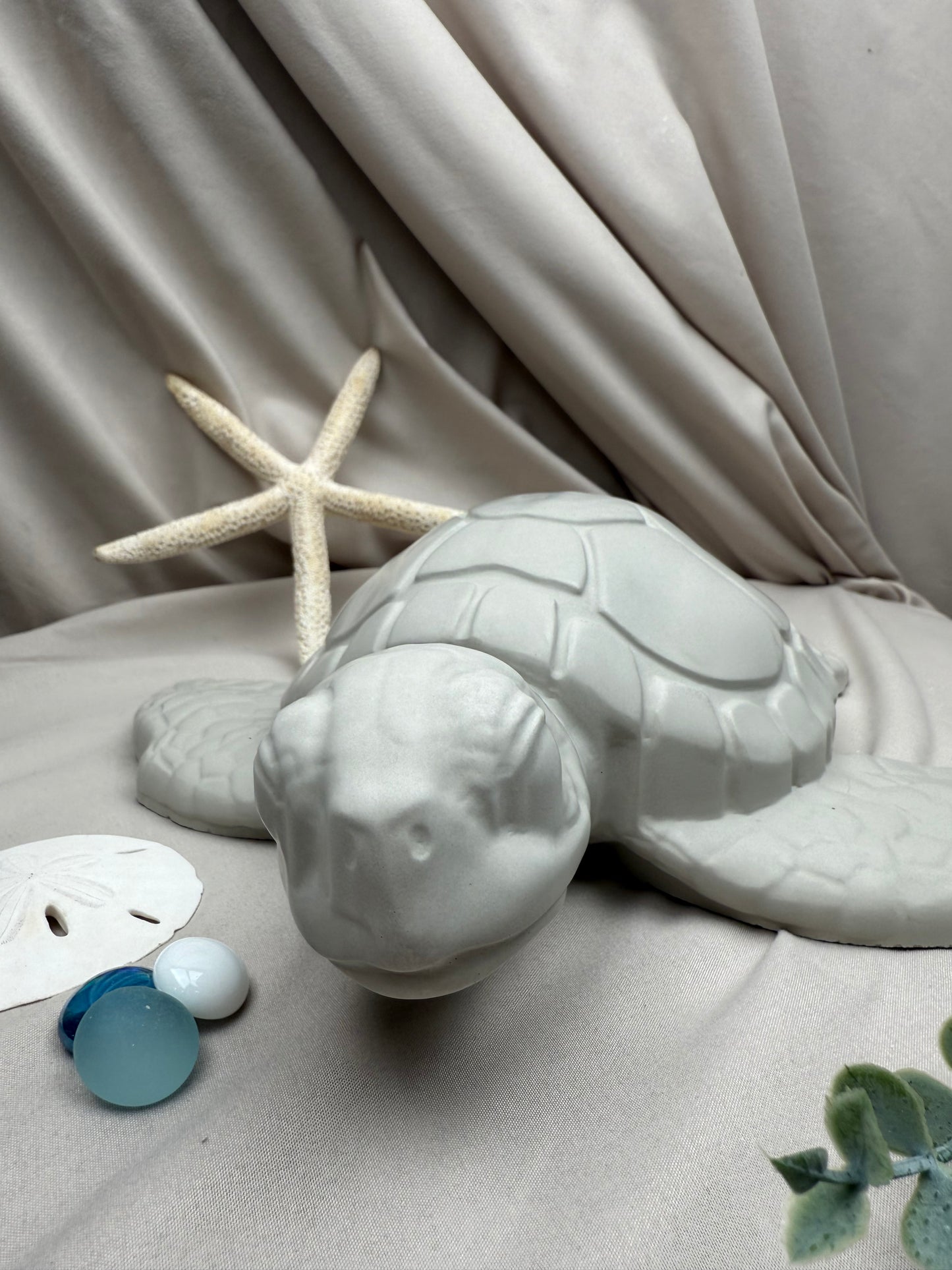 Cement Sea Turtle Garden Statue