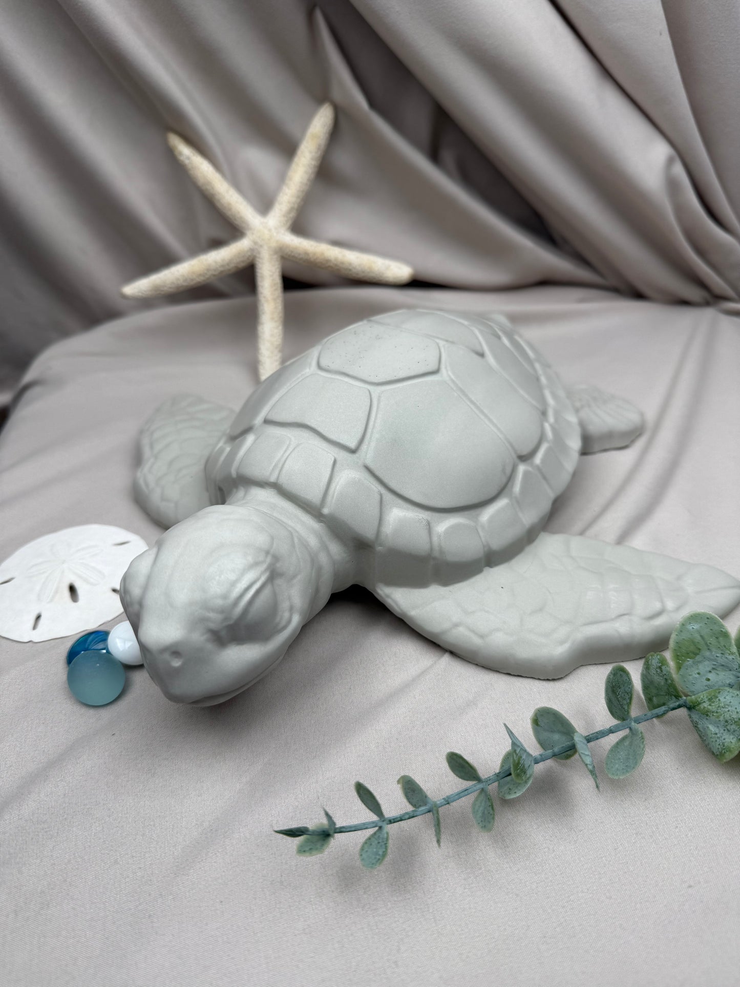 Cement Sea Turtle Garden Statue