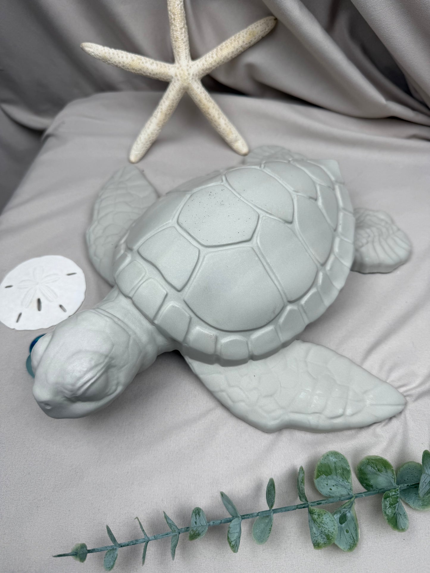 Cement Sea Turtle Garden Statue